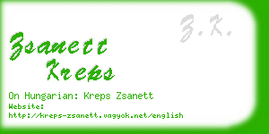 zsanett kreps business card